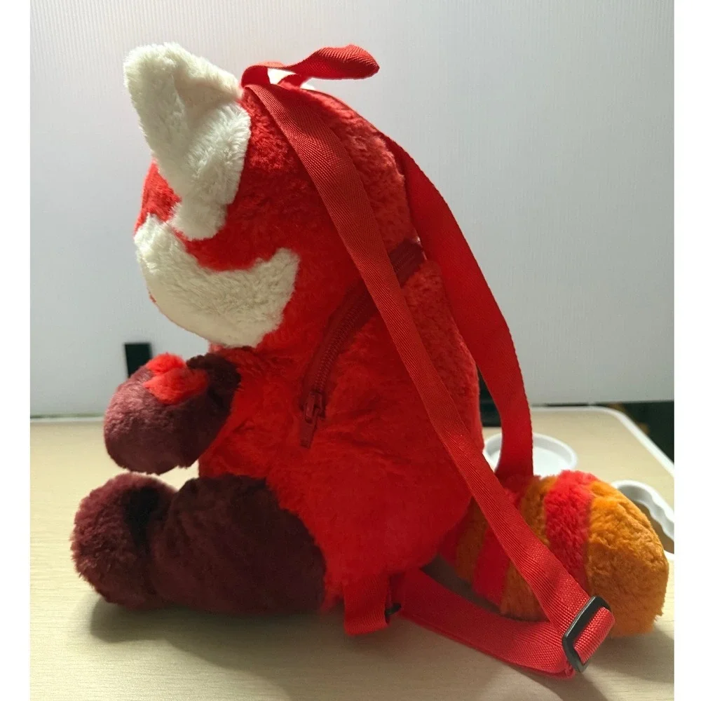 Disney Turning Red Panda Plush Backpack Kids OS Red Excellent Pixar Mei Lee